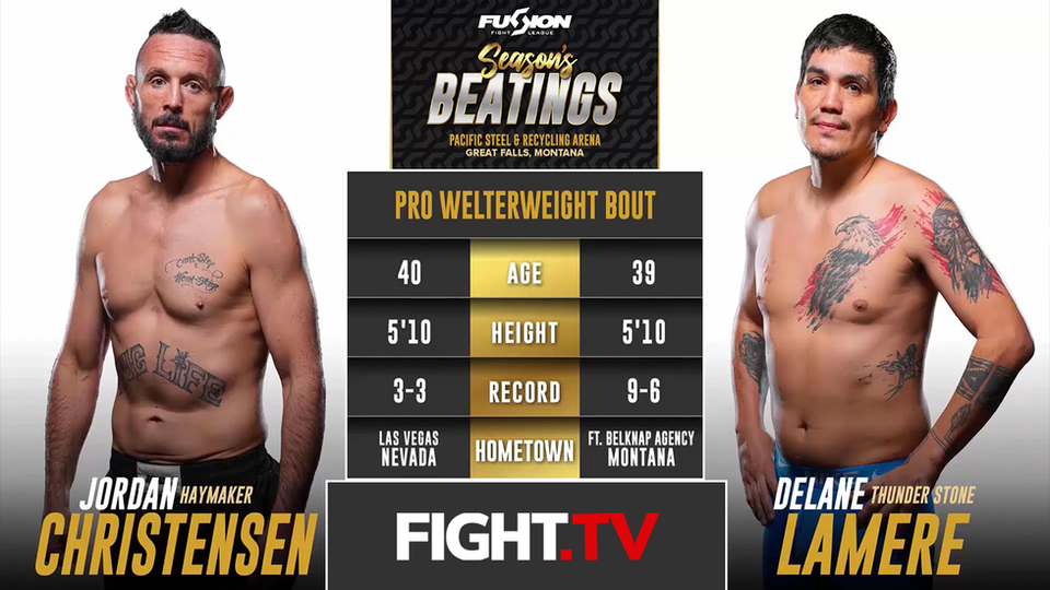 Delane Lamere vs JorDan Christensen | Pro Welterweight - 170 LBs | Pro MMA @ FIGHT.TV